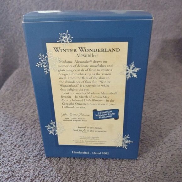 2002 Hallmark Keepsakes Ornament Madame Alexander "Winter Wonderland" - NIB - Picture 2 of 4